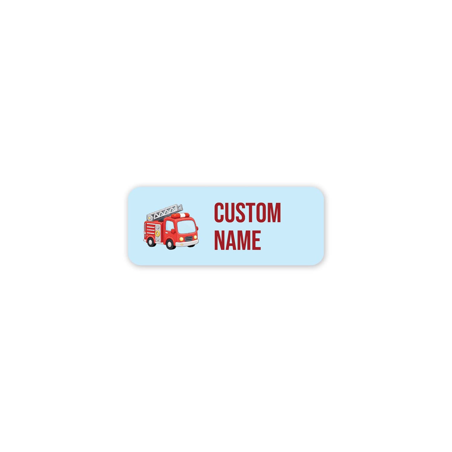 Emergency Vehicles – Clothes Name Label
