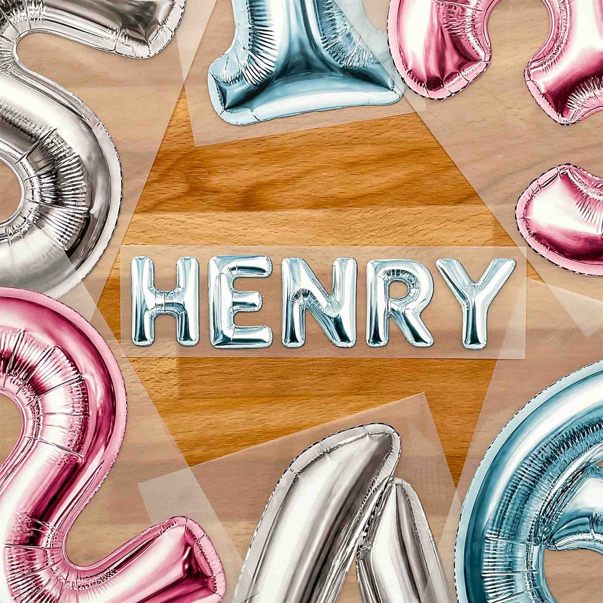 Name Balloons - Iron on