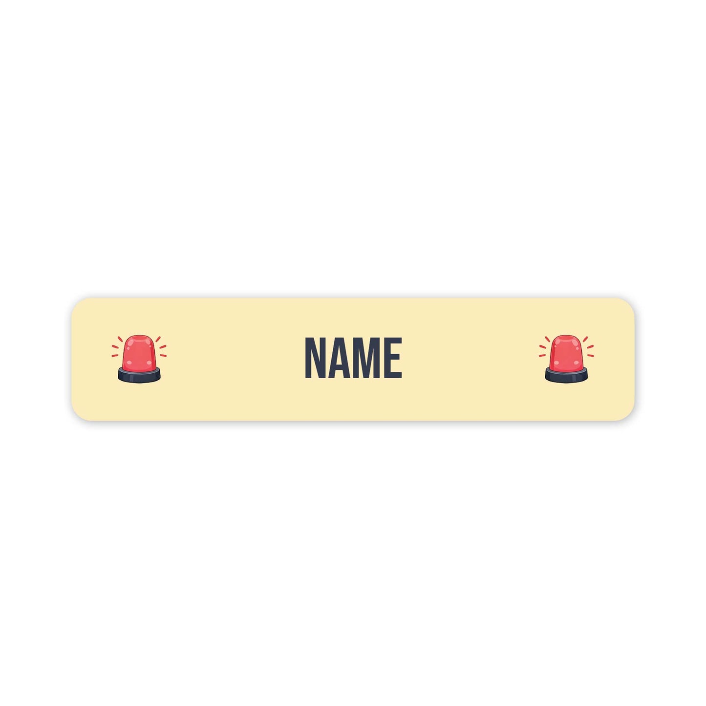 Emergency Services – Small Name Label