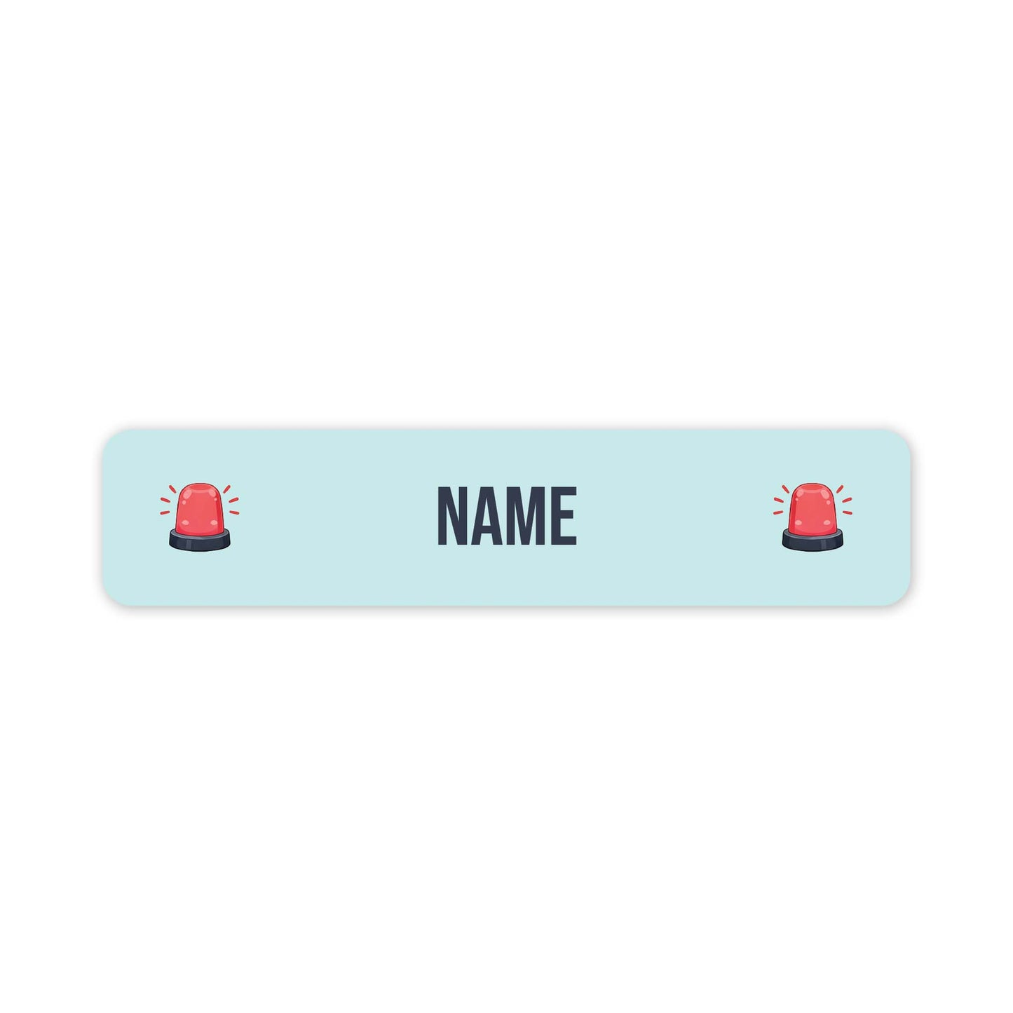 Emergency Services – Small Name Label