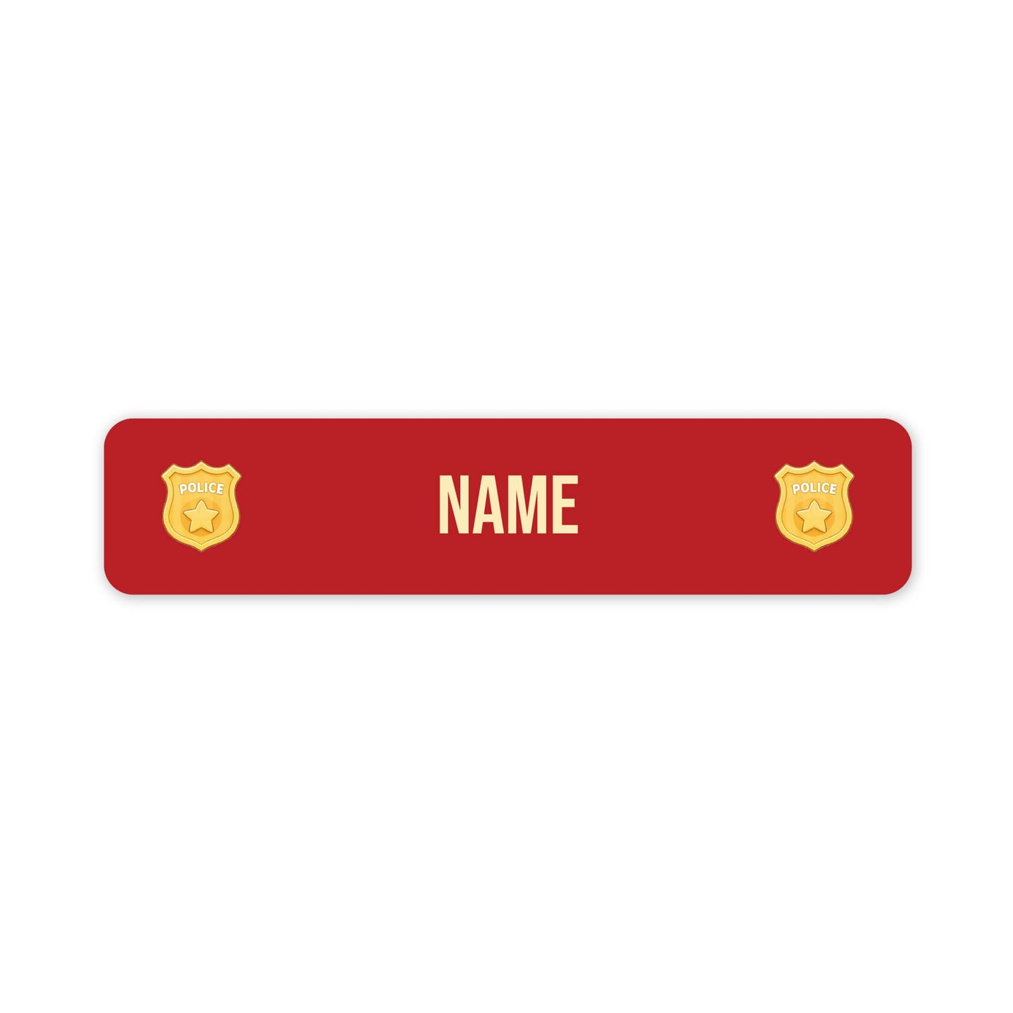 Emergency Services – Small Name Label