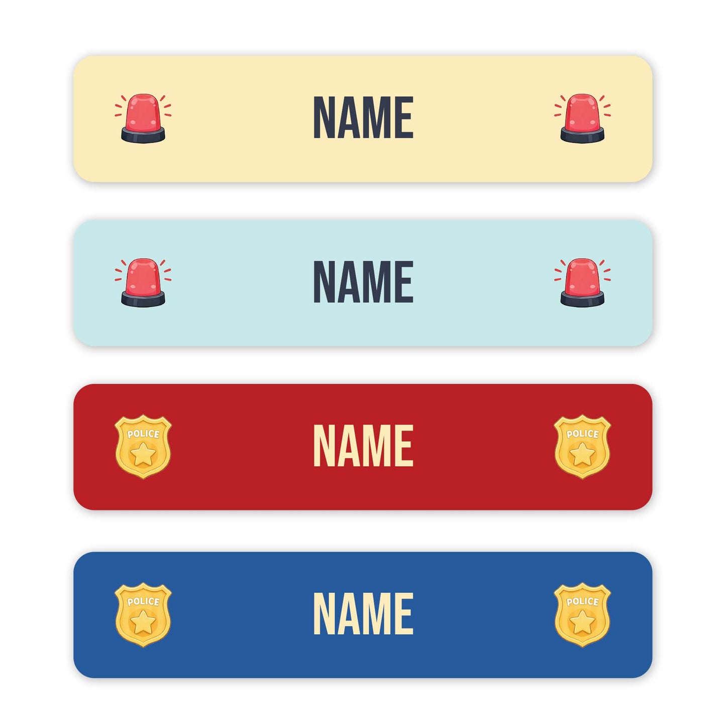 Emergency Services – Small Name Label