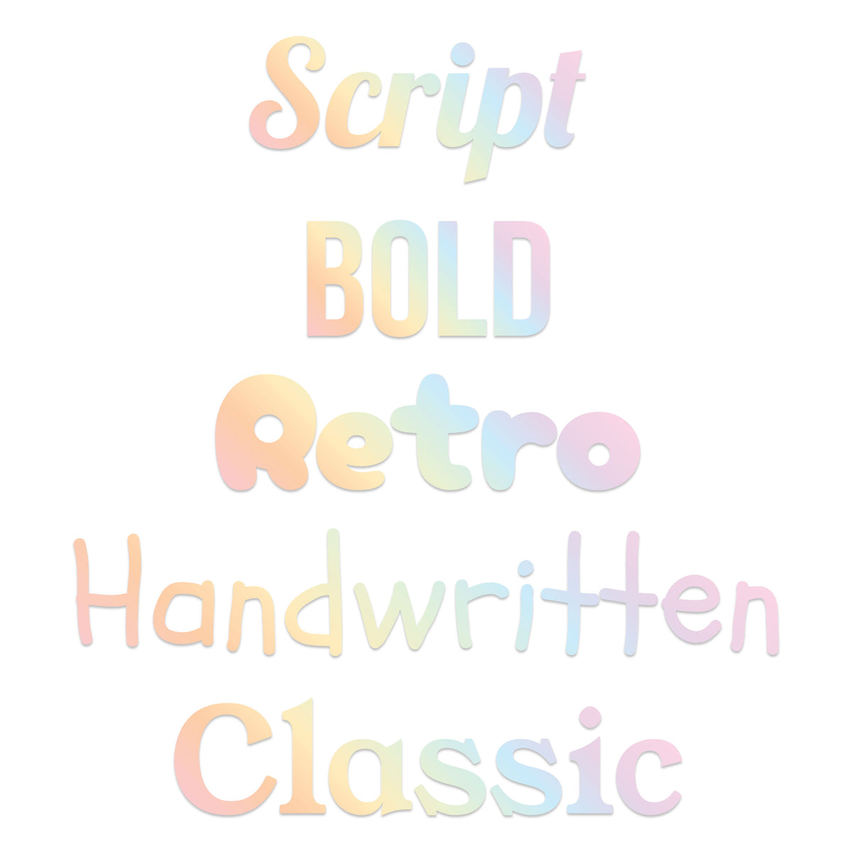 Big Name Label - Ombre