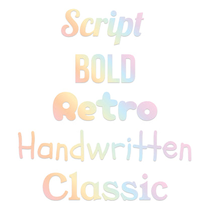 Big Name Label - Ombre