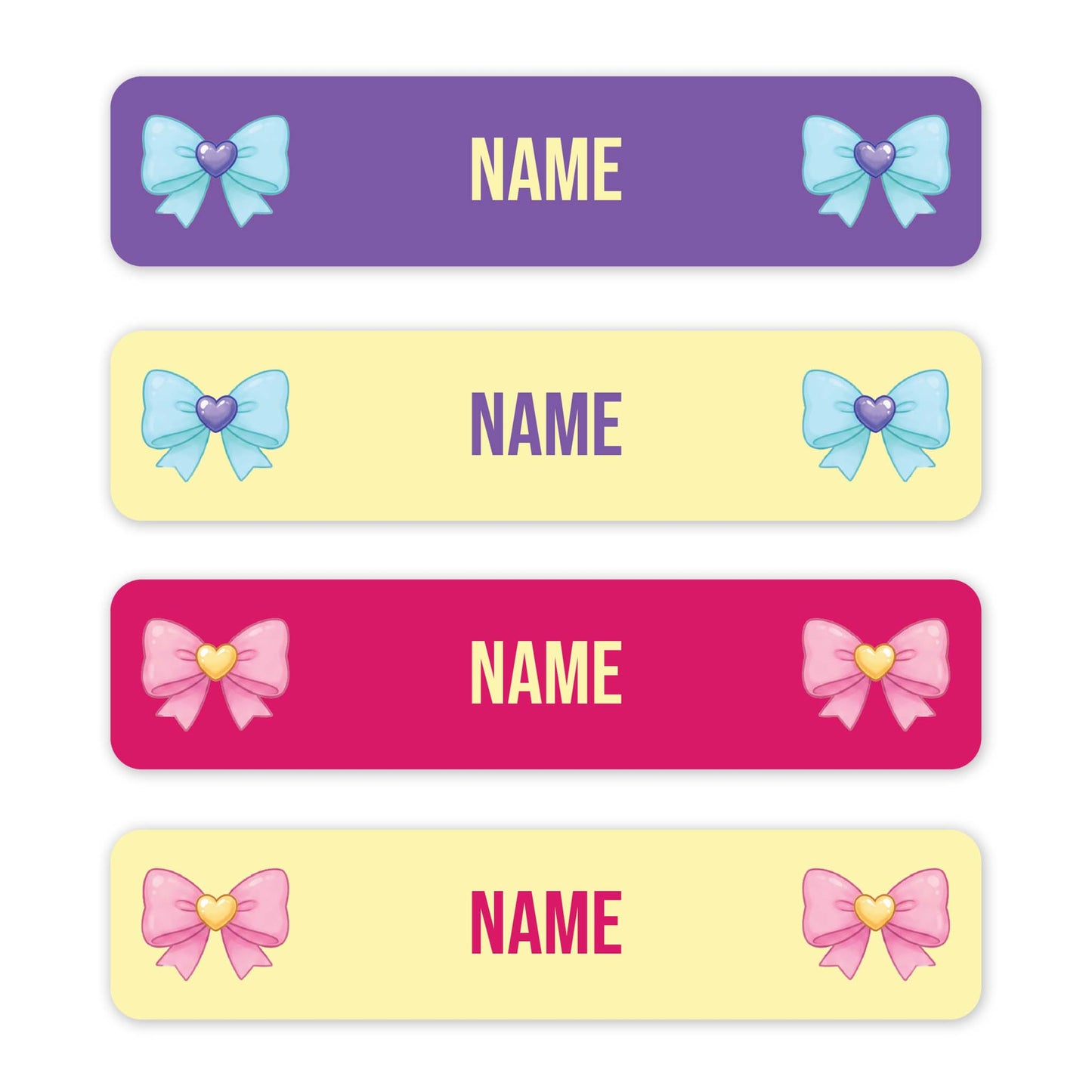 Bows – Small Name Label