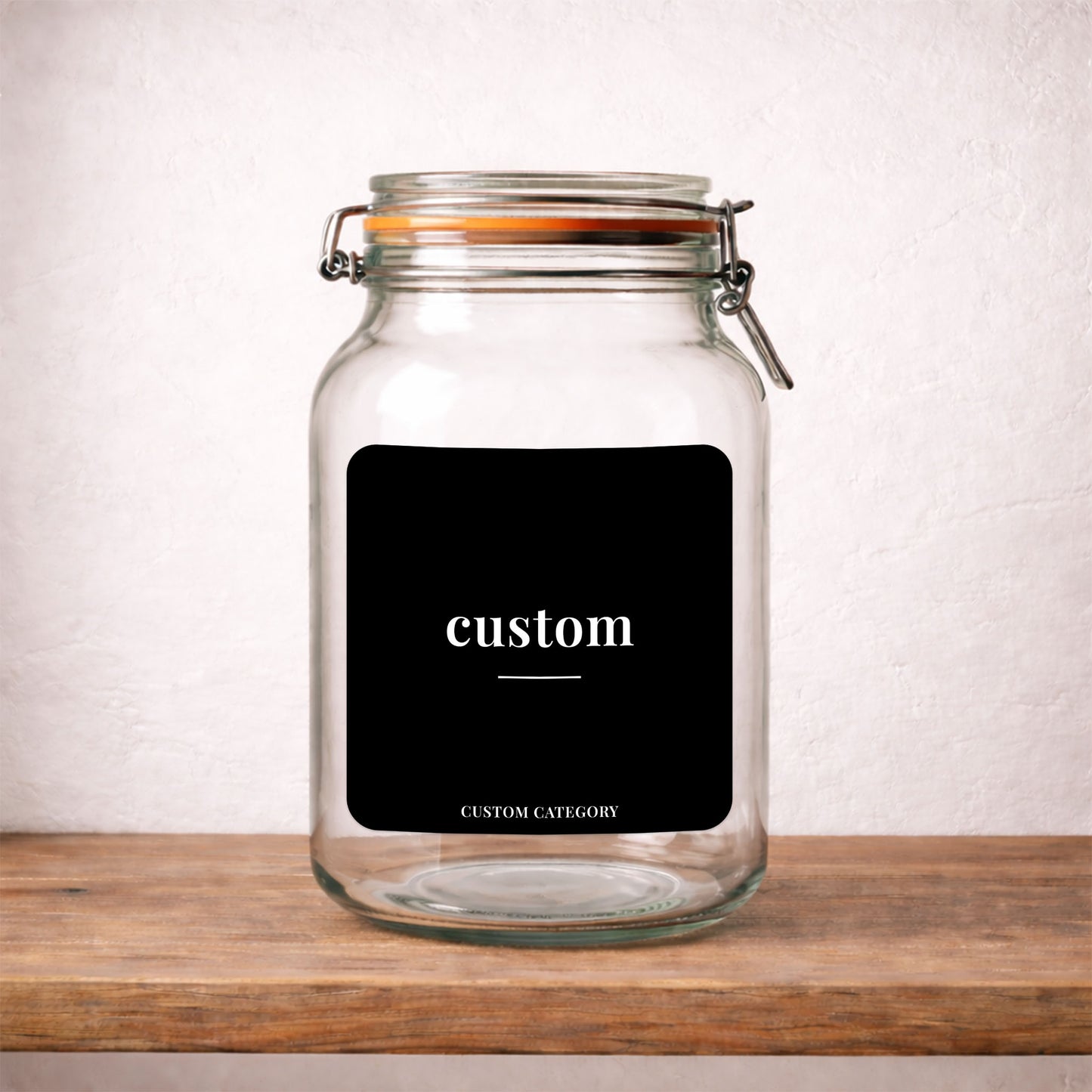 Custom – Large – Minimalist Label