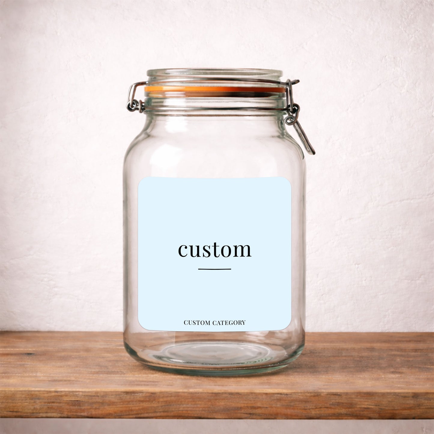 Custom – Large – Minimalist Label