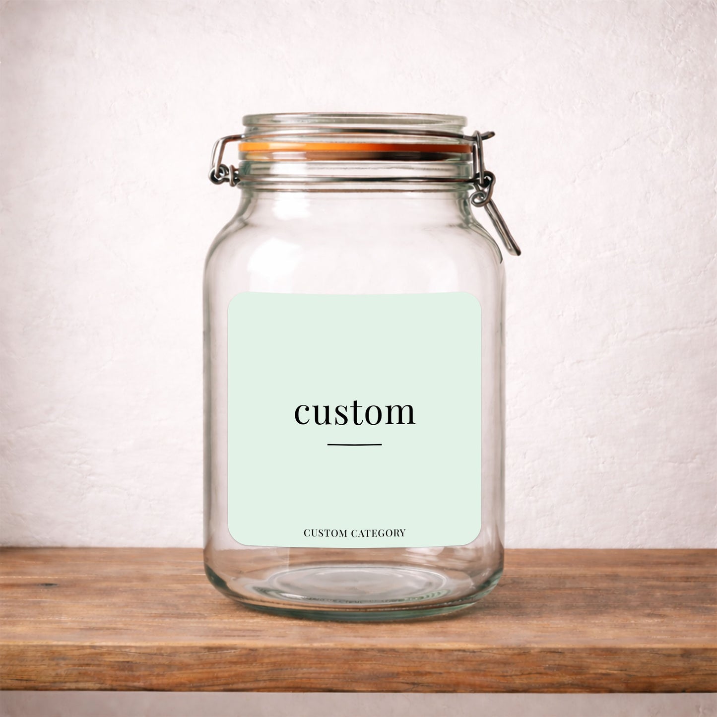 Custom – Large – Minimalist Label