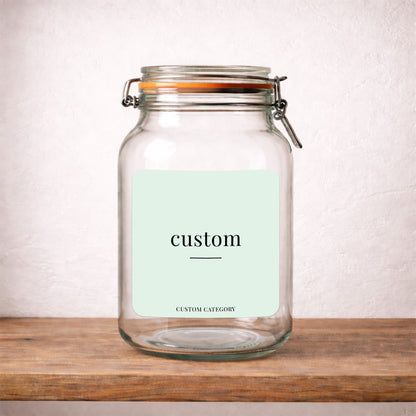 Custom – Large – Minimalist Label