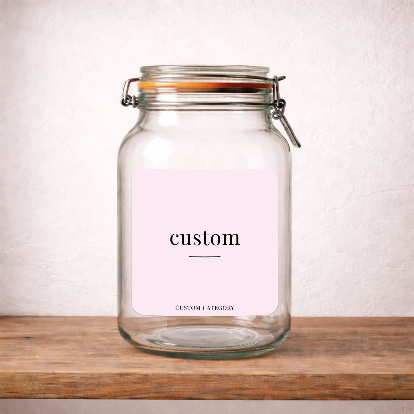 Custom – Large – Minimalist Label