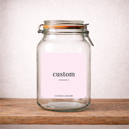 Custom – Large – Minimalist Label