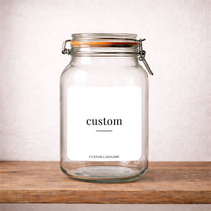 Custom – Large – Minimalist Label