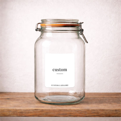 Custom – Medium – Minimalist Label
