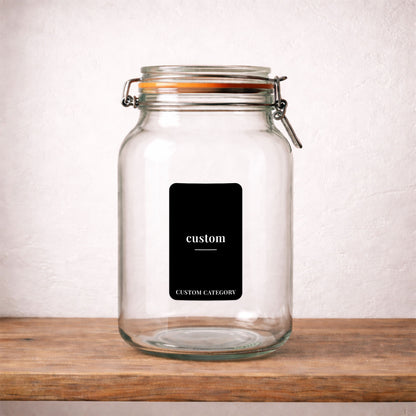Custom – Small – Minimalist Label