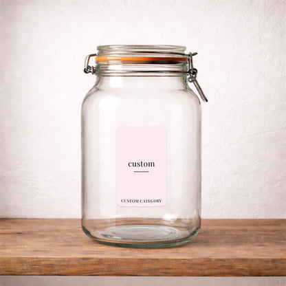 Custom – Small – Minimalist Label