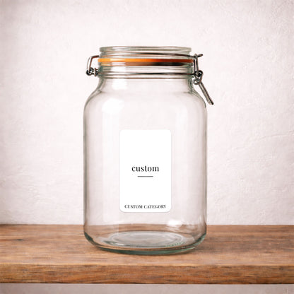 Custom – Small – Minimalist Label