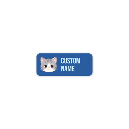 Grey Cat – Clothes Name Label