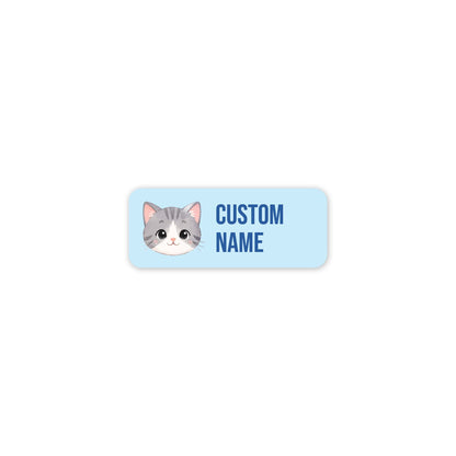 Grey Cat – Clothes Name Label