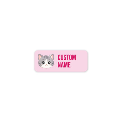 Grey Cat – Clothes Name Label