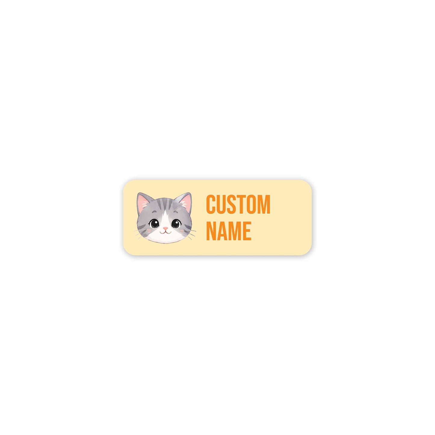 Grey Cat – Clothes Name Label