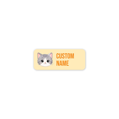 Grey Cat – Clothes Name Label