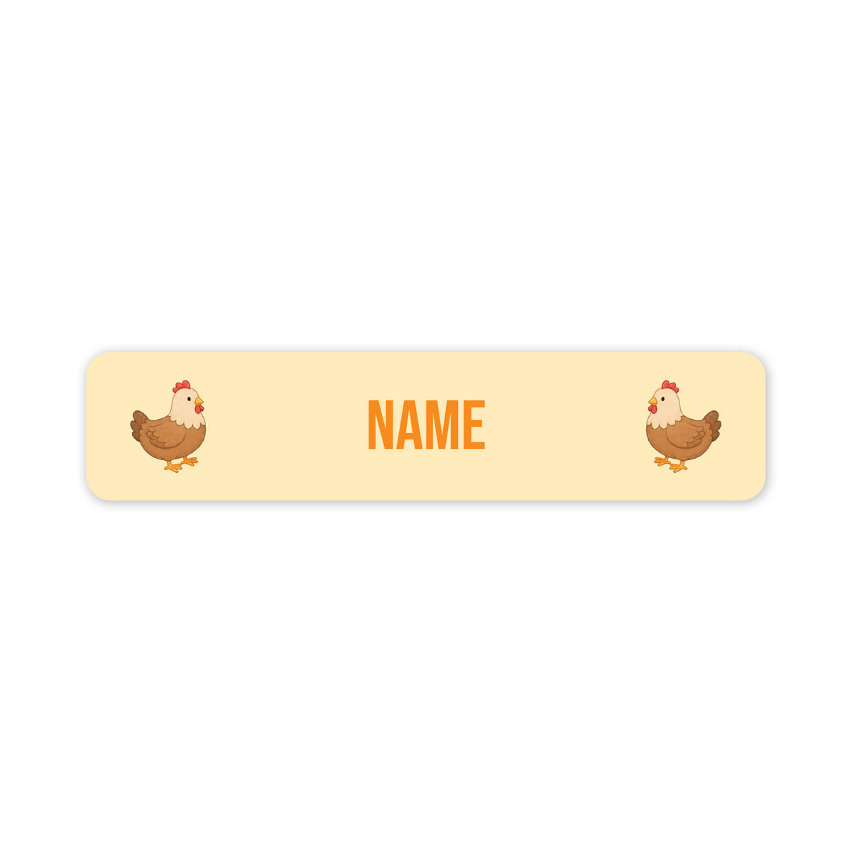 Chickens – Small Name Label
