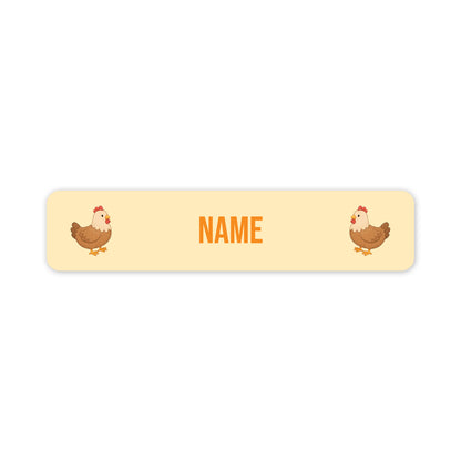 Chickens – Small Name Label