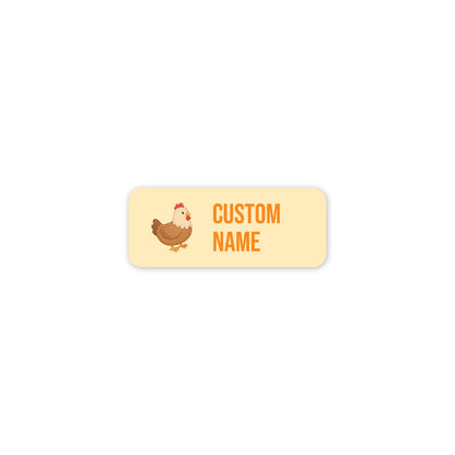 Chickens – Clothes Name Label