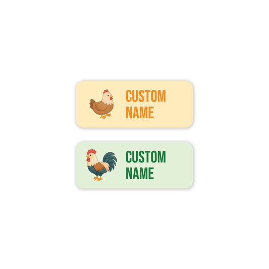 Chickens – Clothes Name Label