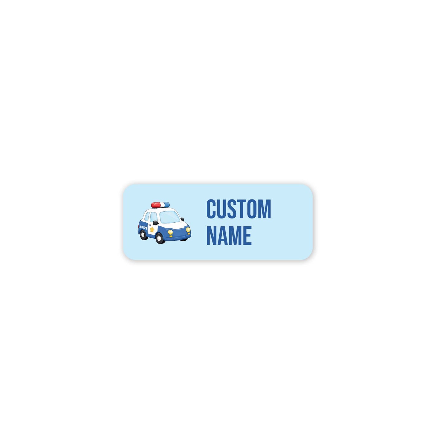 Emergency Vehicles – Clothes Name Label