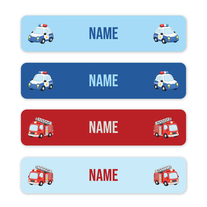 Emergency Vehicles – Small Name Label