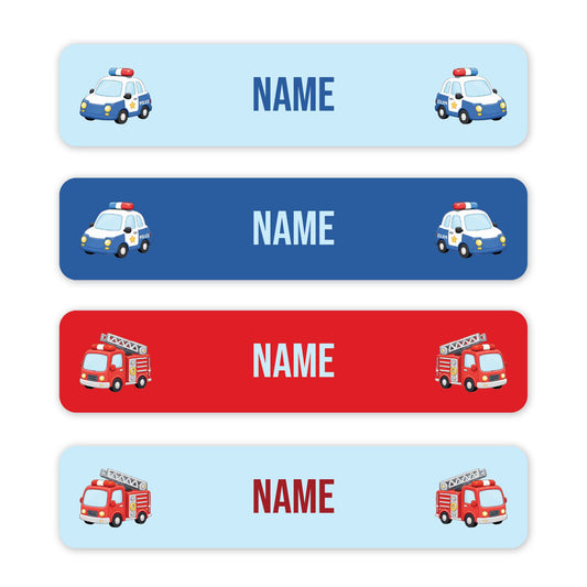 Emergency Vehicles – Small Name Label