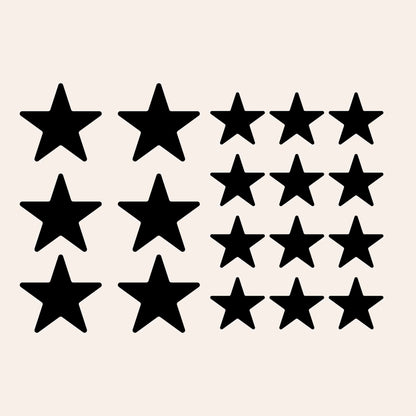Simple Icon Iron-on Sticker Pack