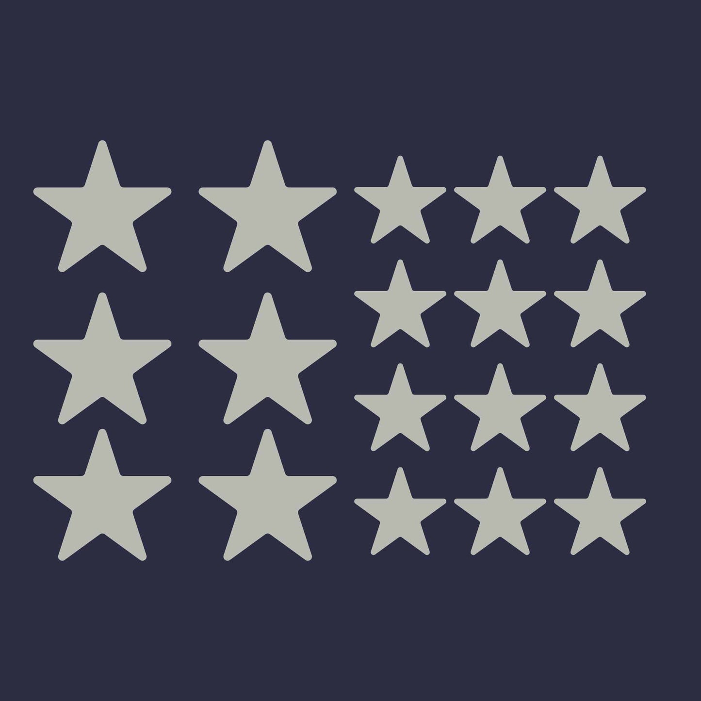 Simple Icon Iron-on Sticker Pack