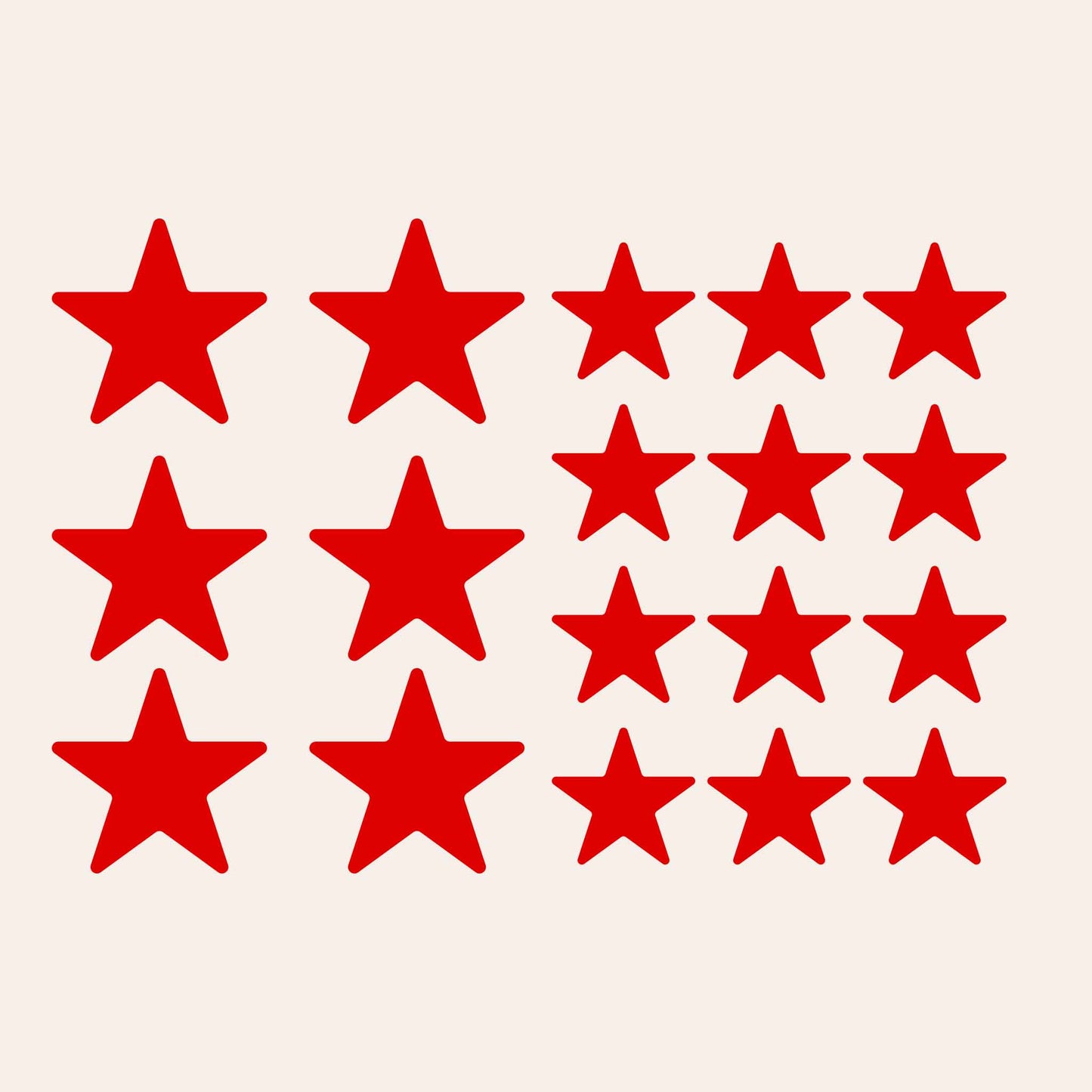 Simple Icon Iron-on Sticker Pack