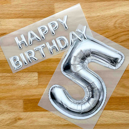 Number Balloons - Iron on