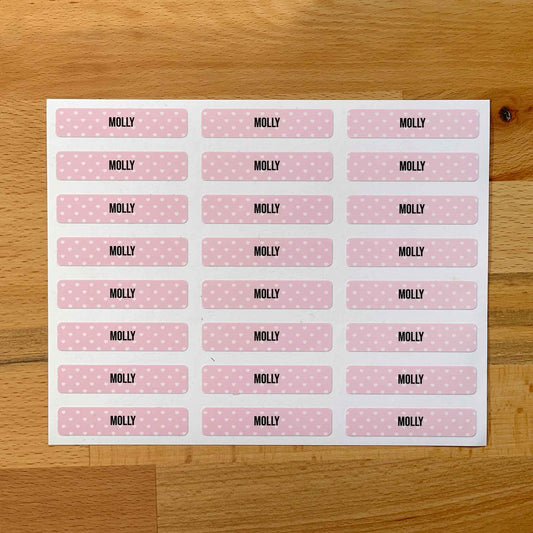 Small Name Label – Pattern